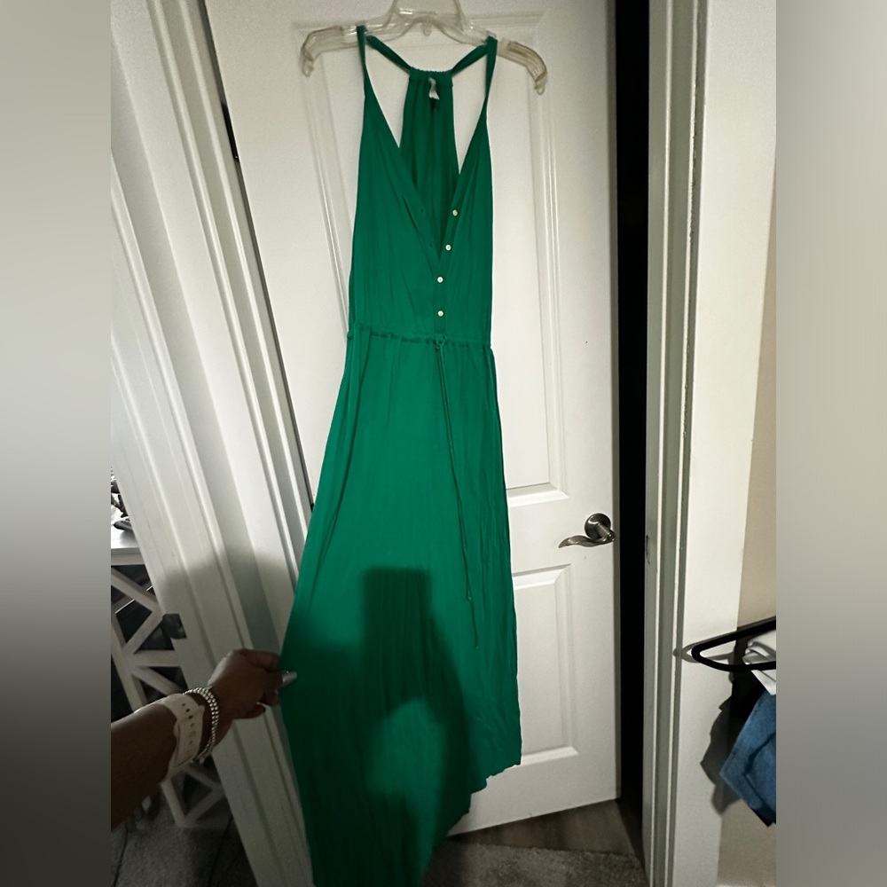 Green summer dress